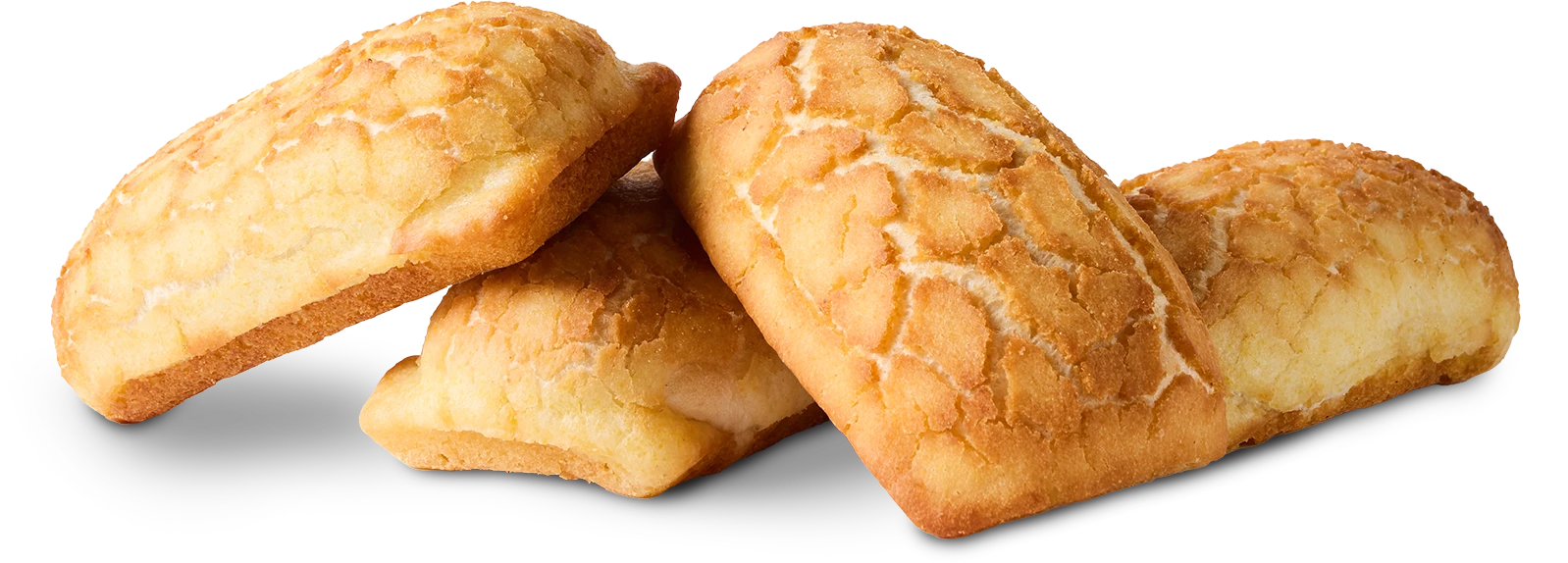 Dutch Crunch Bread Rolls In A Pile